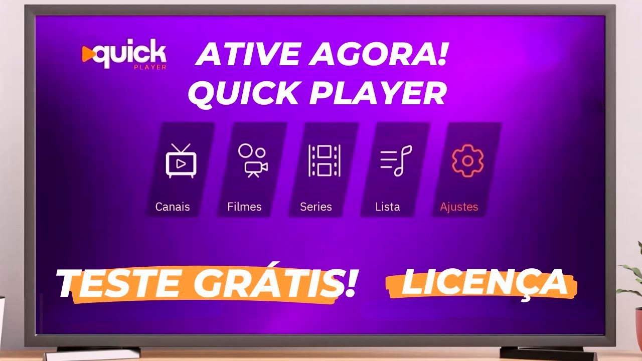 Como Baixar e Ativar o QUICK PLAYER + Lista IPTV Gr&aacute;tis