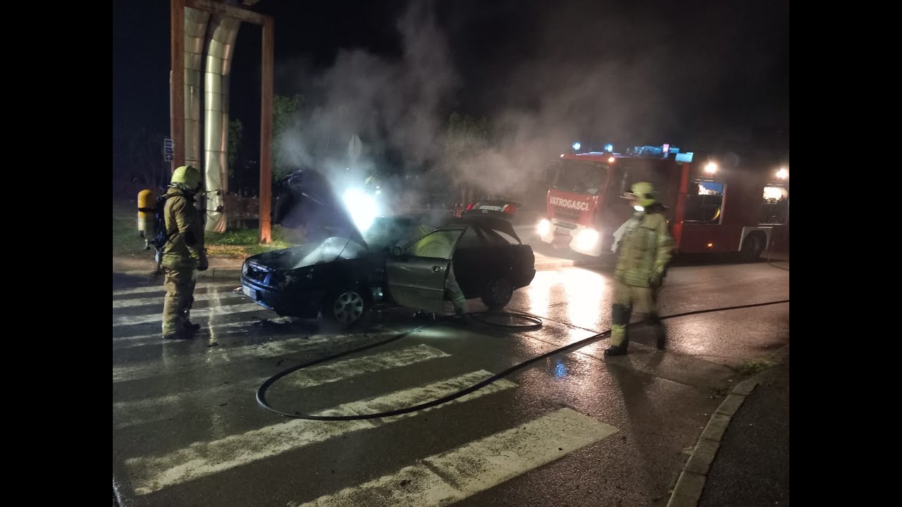 Požar automobila (24) - Vatrogasci Prijedor, 26.11.2024.