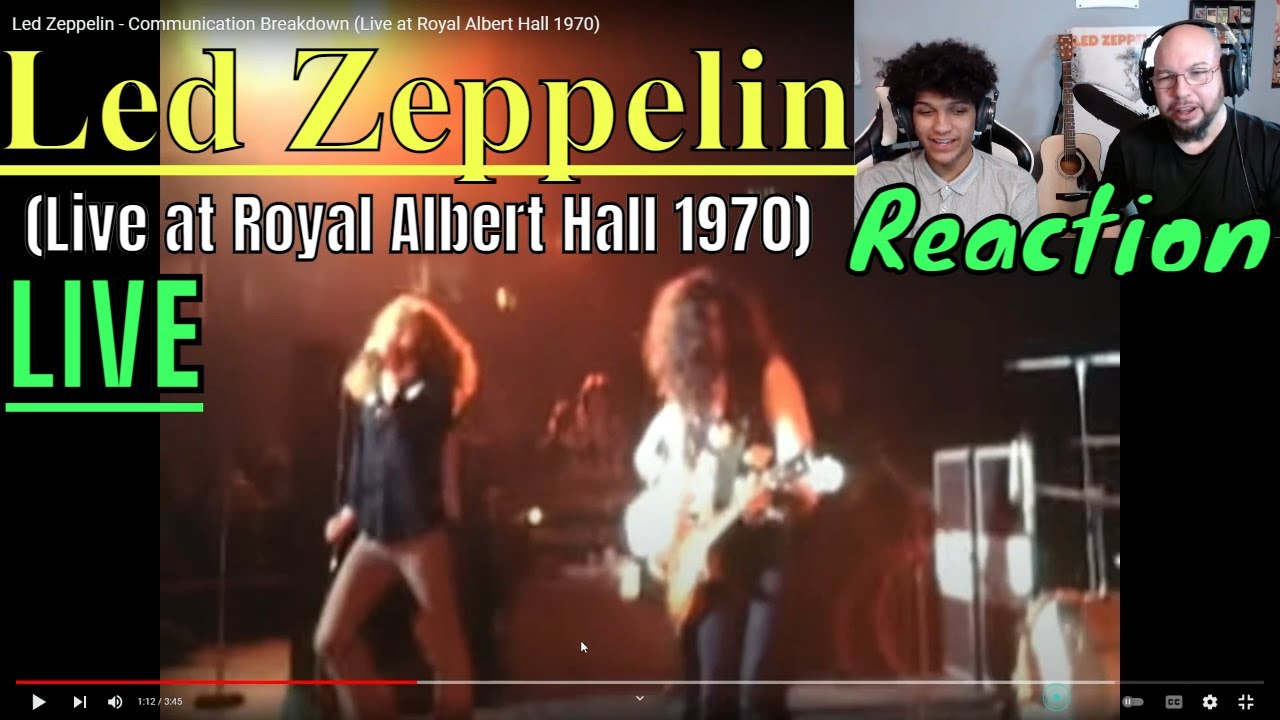 Led Zeppelin - Communication Breakdown (Live at Royal Albert Hall 1970) Reaction