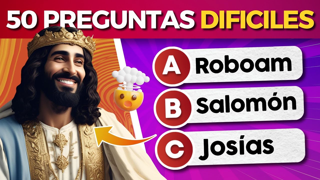 50 Preguntas DIFICILES de la Biblia🤯|Quiz B&iacute;blico📖