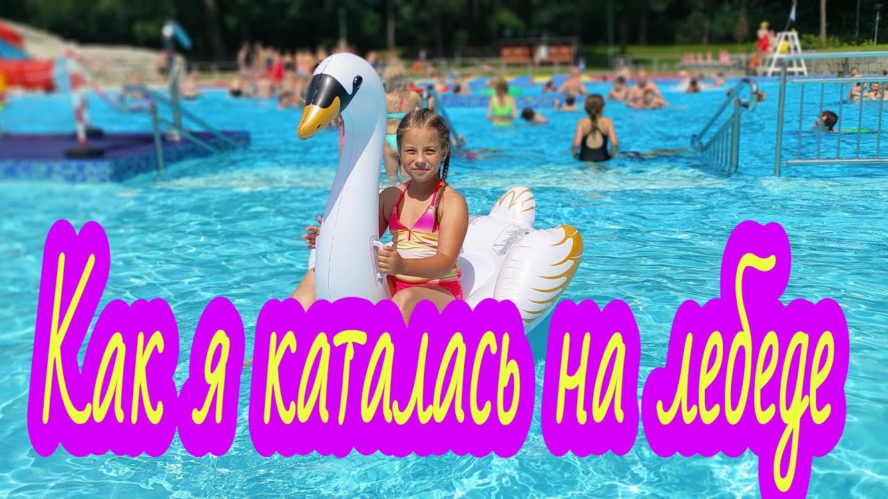КУПИЛИ НАДУВНОГО ЛЕБЕДЯ. КАК МЫ ОТДЫХАЕМ В БАССЕЙНЕ. БАССЕЙН АРКОНКА В ЩЕЦИНЕ #FamilyMinka