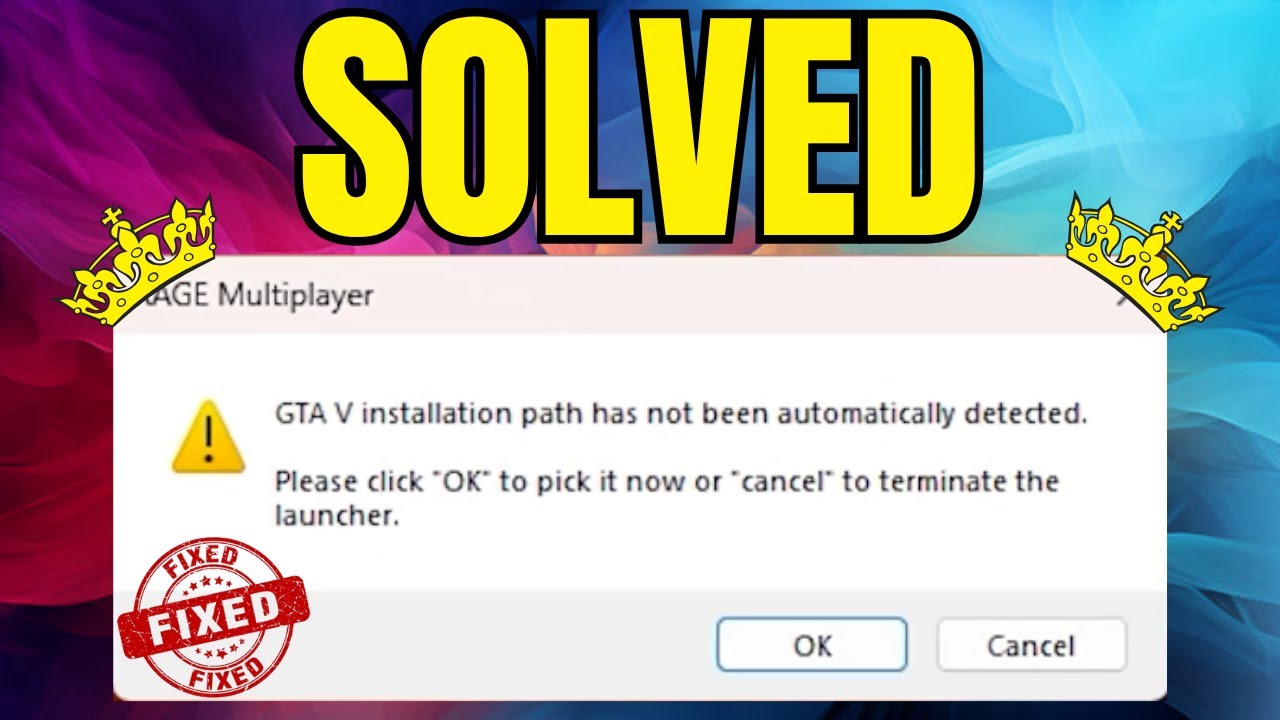How to fix 'GTA 5 installation path has not been automatically detected' | English | MR.WINGS