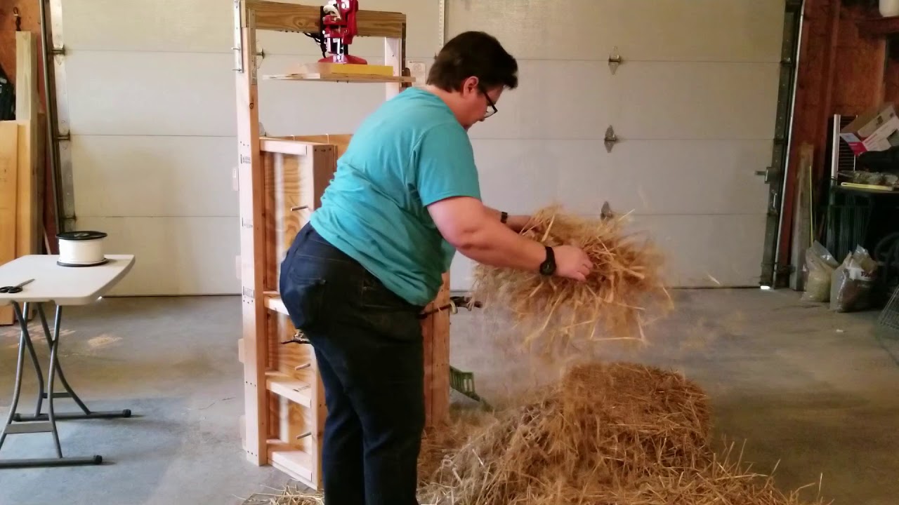 DIY straw baler for TIGHT bales