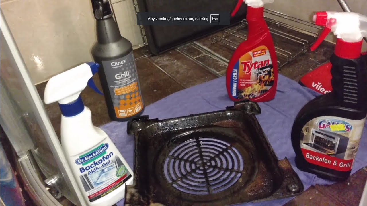 Clinex Grill, Tytan, Dr. Beckmann, Gallus - test płyn&oacute;w do czyszczenia piekarnika