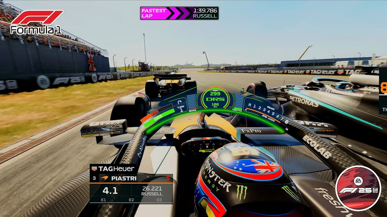 F1 25 | Realistic HUD | Chinese GP | 25% Race | Oscar PIastri | Mclaren MCL39 | From P6