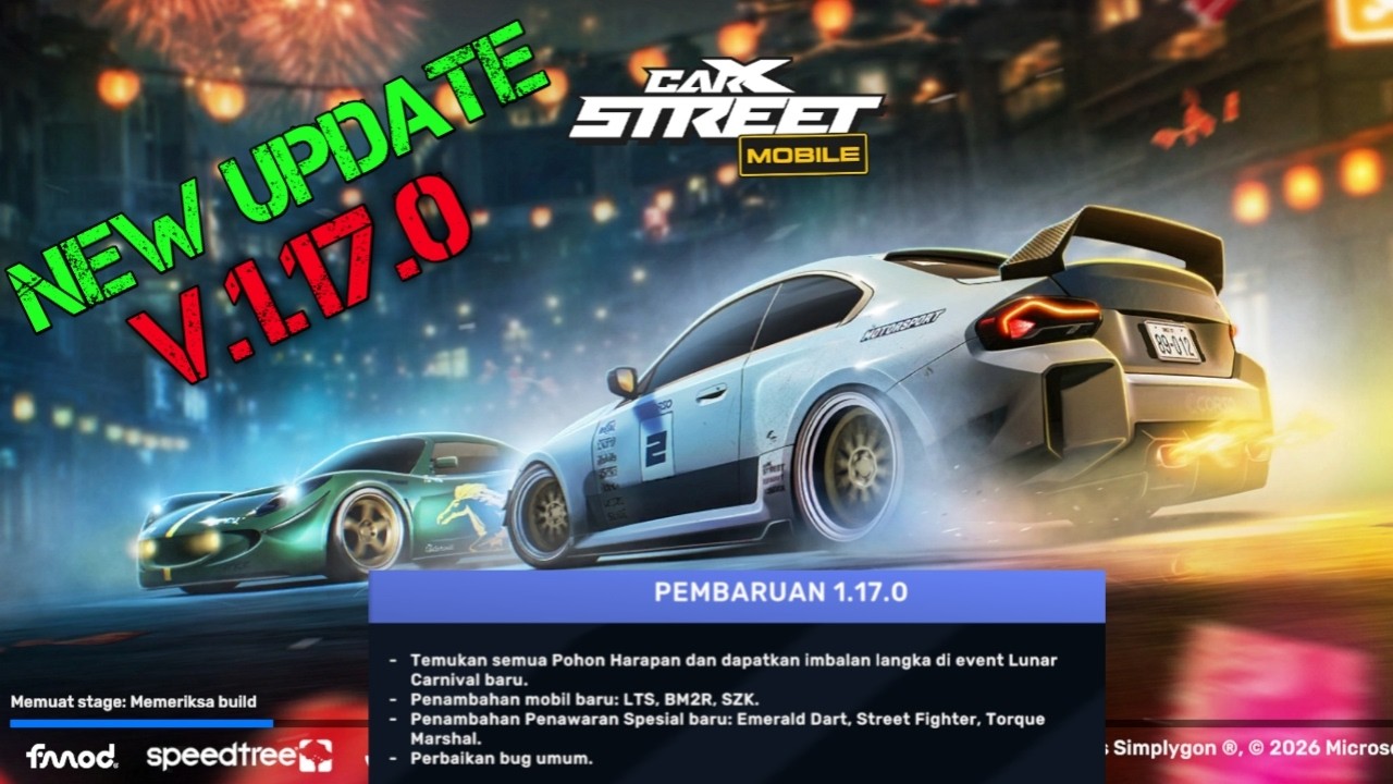 New Update CarX Street Mod V.1.17.0 unlimited money