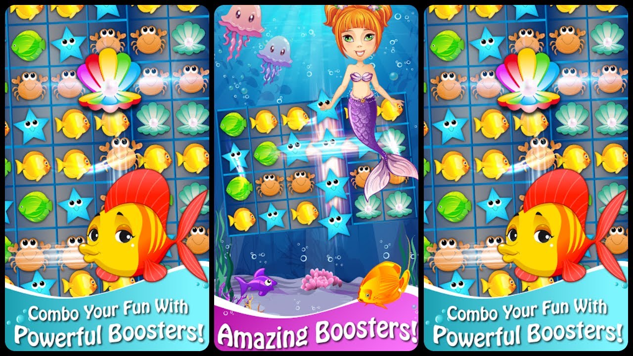 Fish Fantasy Match 3 Game Gameplay Video for Android