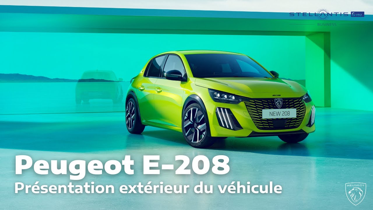 Présentation extérieur du véhicule - Peugeot e-208