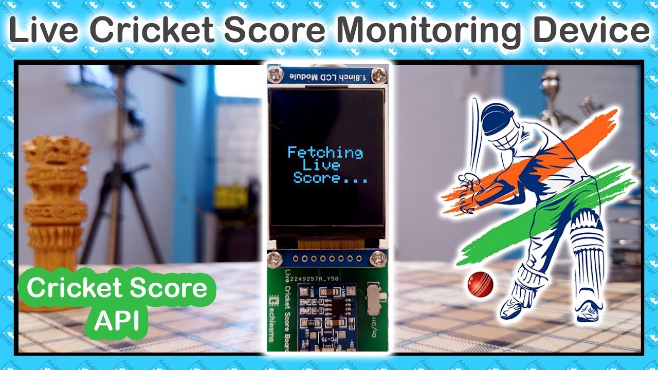 NodeMCU based Live Cricket score board | ESP8266 projects | IoT Projects