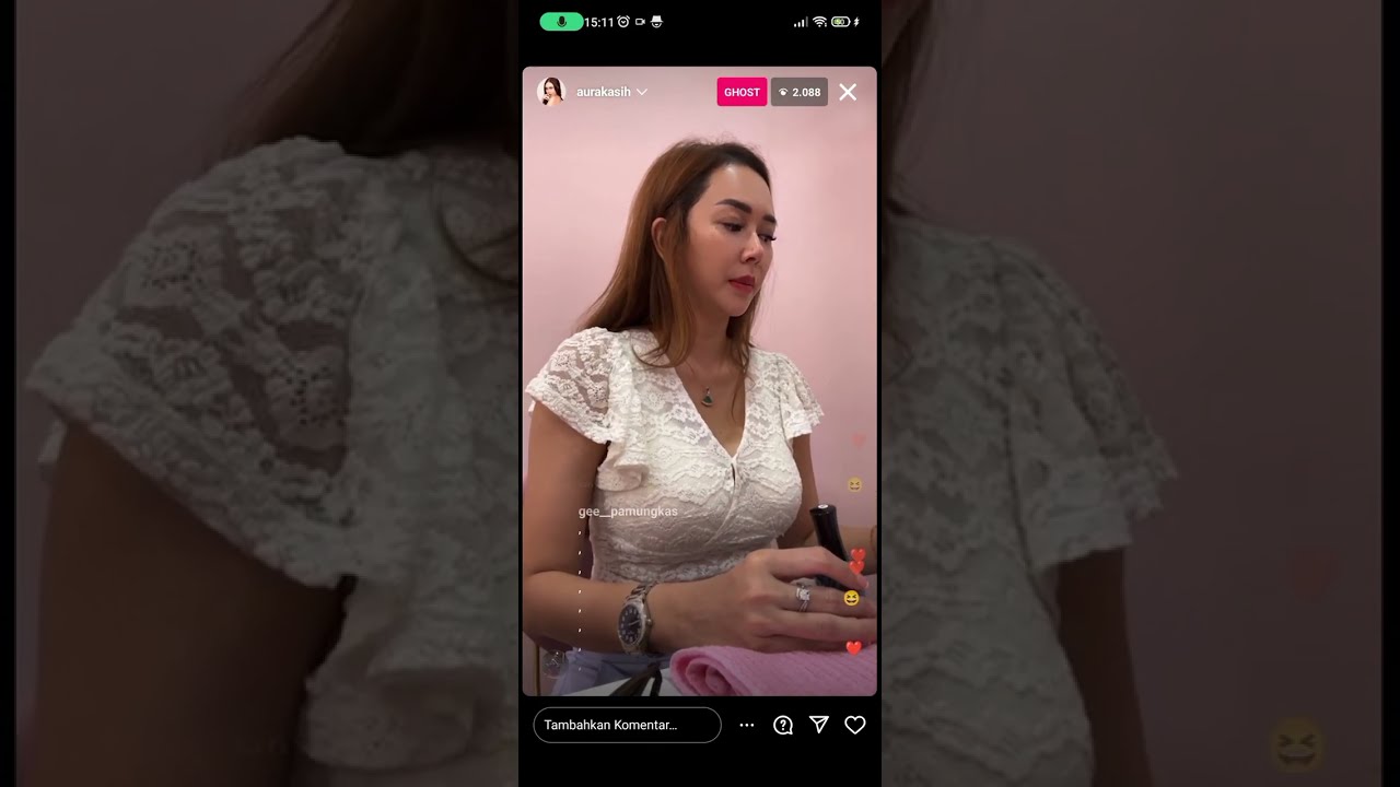 Live IG liburan Aura kasih bersama anaknya