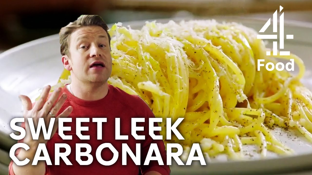 Sweet Leek Carbonara | Jamie's Meat-Free Meals