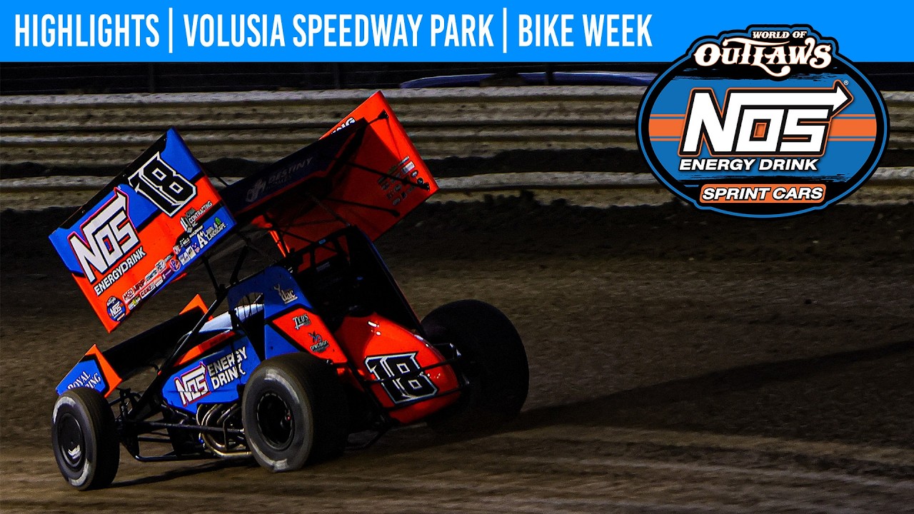 World of Outlaws NOS Energy Drink Sprint Cars | Volusia Speedway Park | March 2, 2026 | HIGHLIGHTS