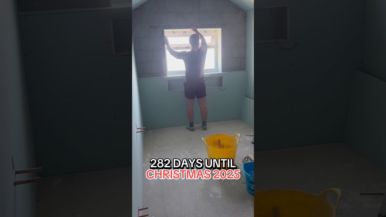 Day 45 - Bathroom progress #fyp #renovation #bathroom #diy #plasterboard #plastering #plumbing