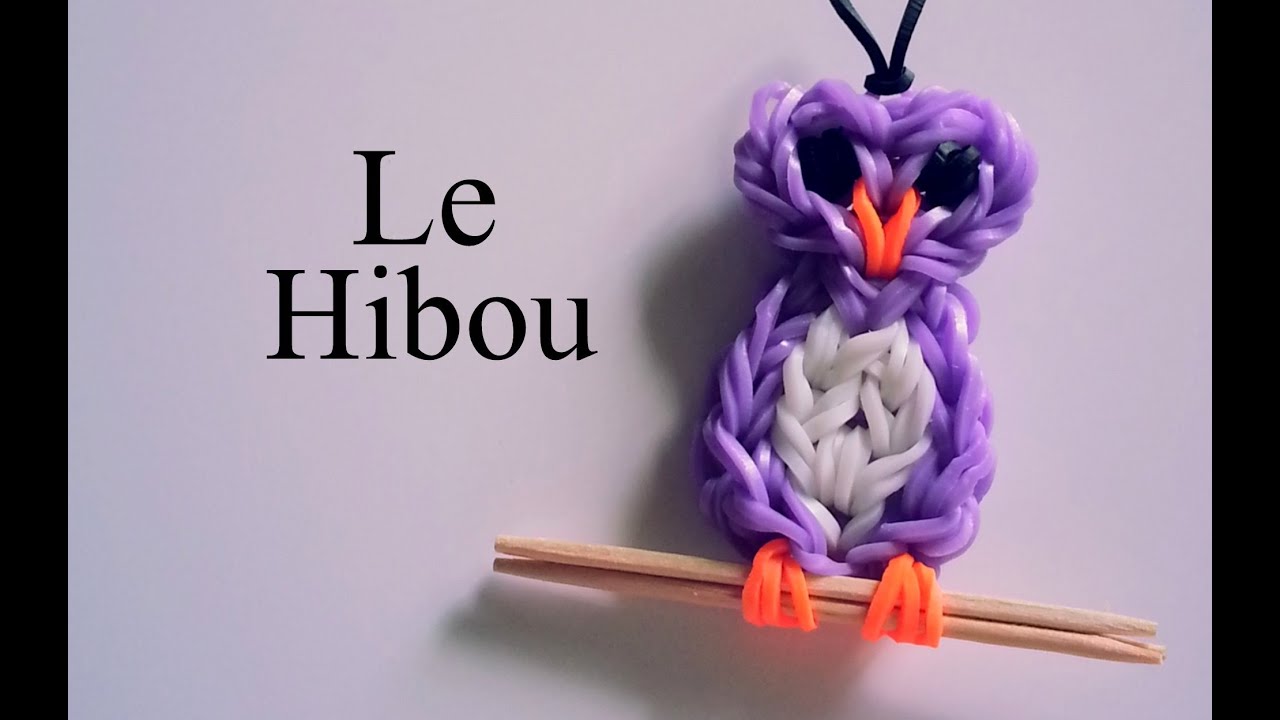Comment faire un hibou avec des élastiques sans machine