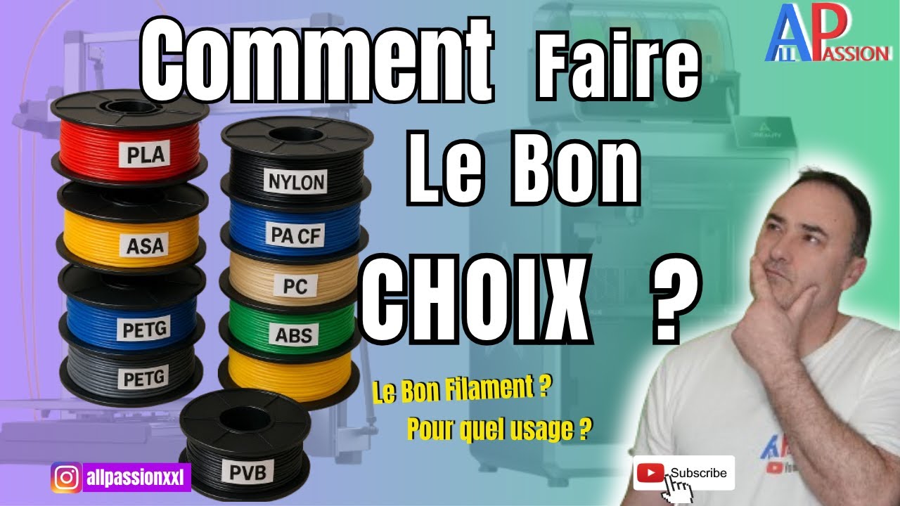 Quel Filament Choisir en Impression 3D ? Pour Quelle Utilisation ?