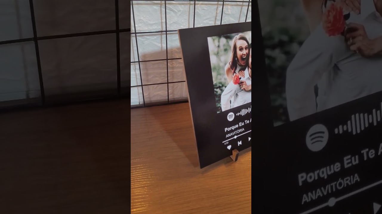 Quadro de Mesa Spotify 20x20cm COM SUPORTE #shorts