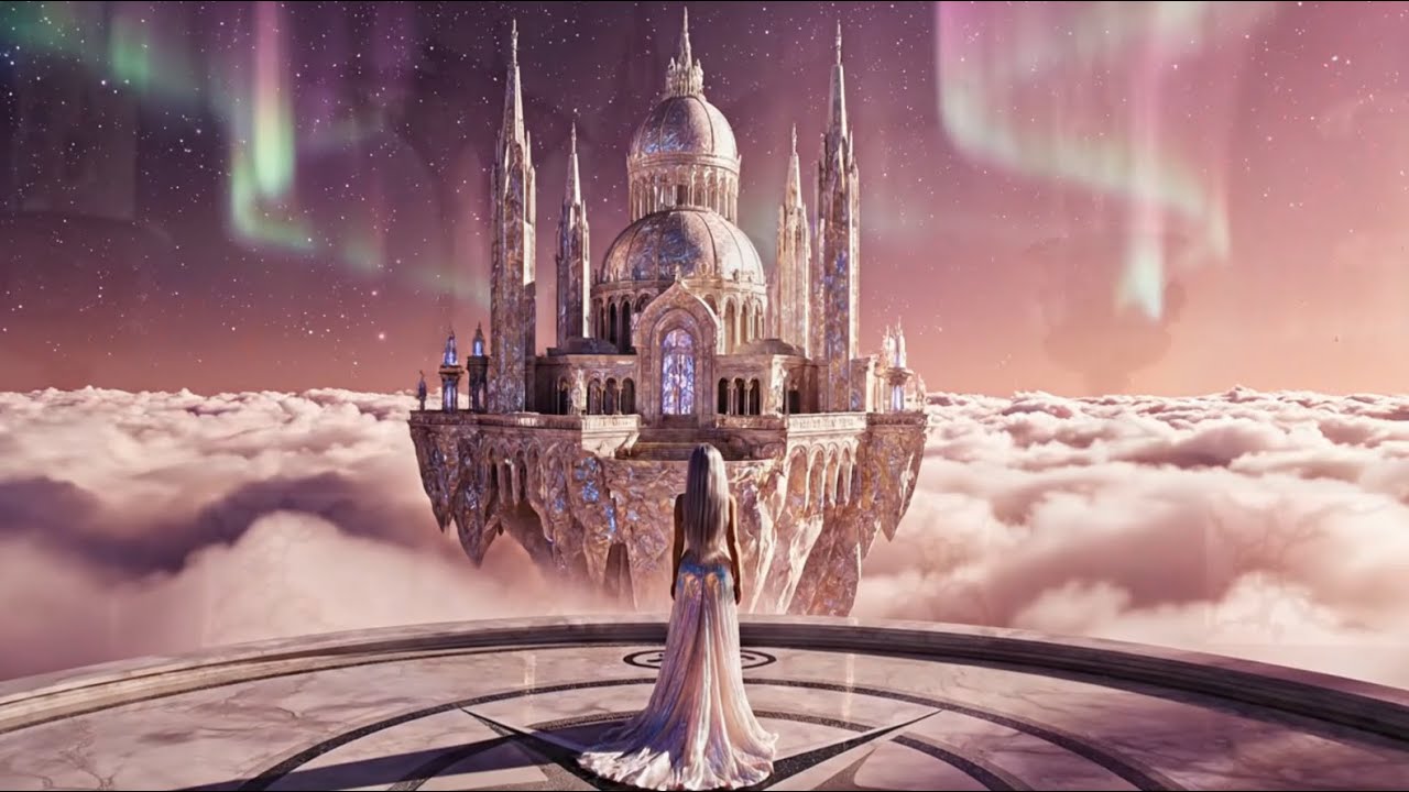Palace in the Clouds: A Dreamy, Sparkling Sky Realm (4K)