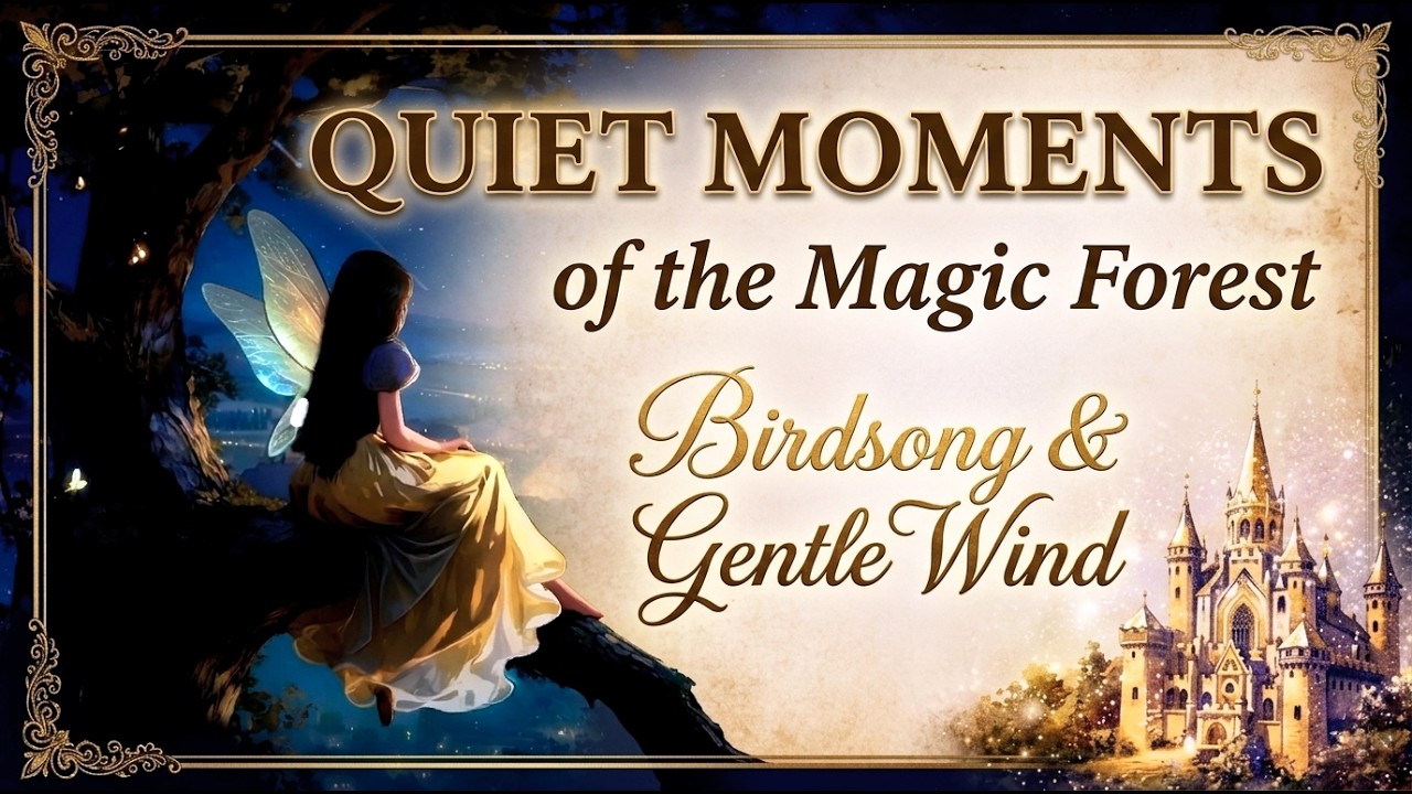 Quiet Moments (no music) of the Magic Forest | Birdsong & Gentle Wind