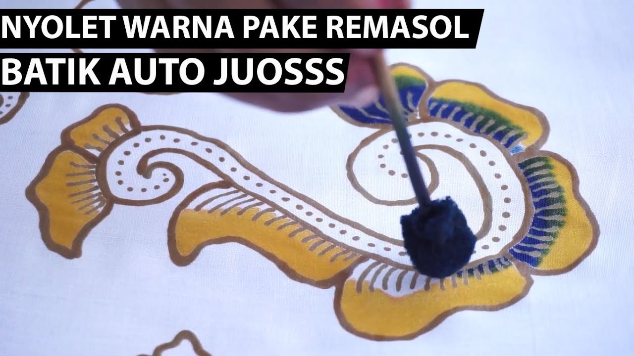[Eps 21] pewarnaan remasol teknik colet wow hasilnya cantik banget
