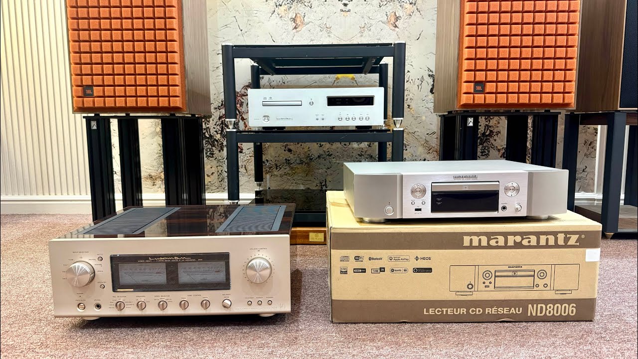 Khai Xuân 2026 Em Bán Giá Tốt Amply Luxman L507Sii + Đầu CD Marantz ND8006 Slivel 