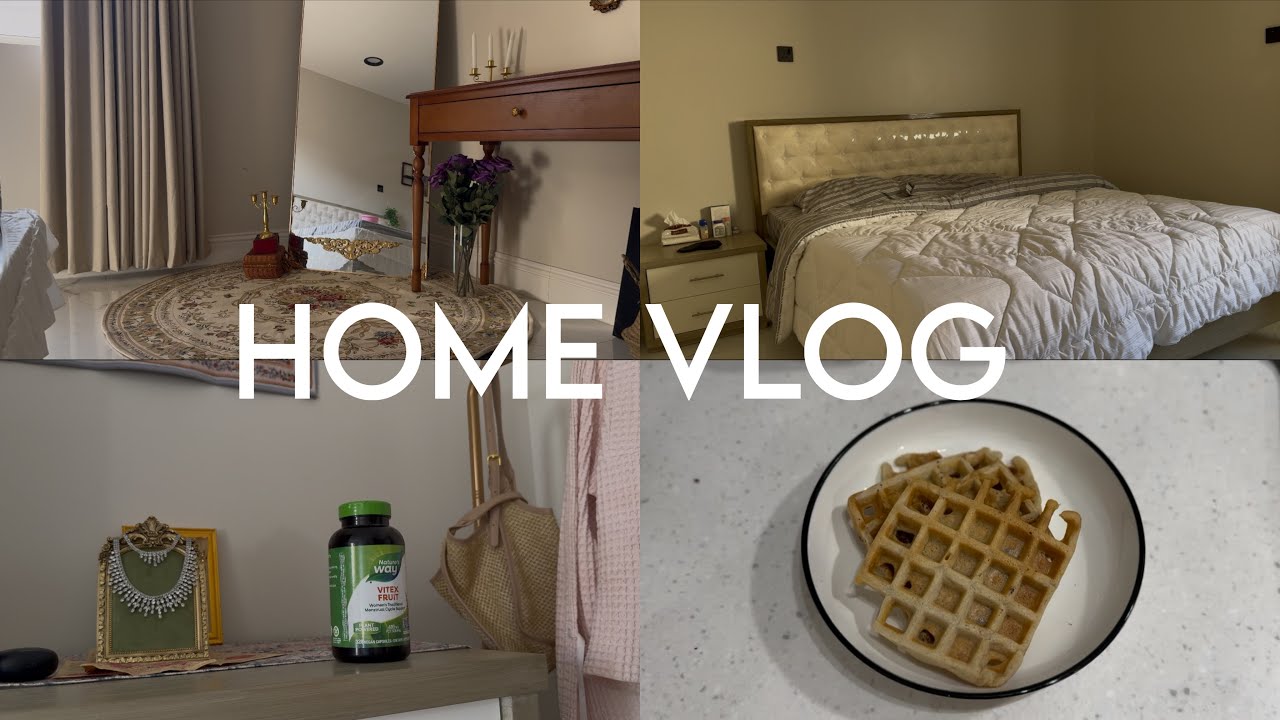 الاستقياظ صباحاً وصفات فطور 🧇 ترتيب الغرفة |HOME VLOG