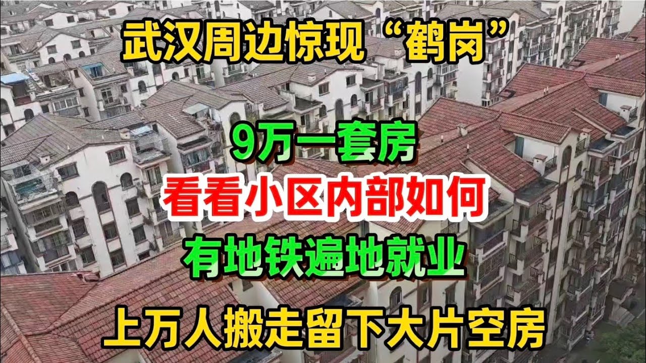 武汉周边惊现“鹤岗”，上万人搬走留下大片空房，9万就能买一套，带你看看小区内部真实情况