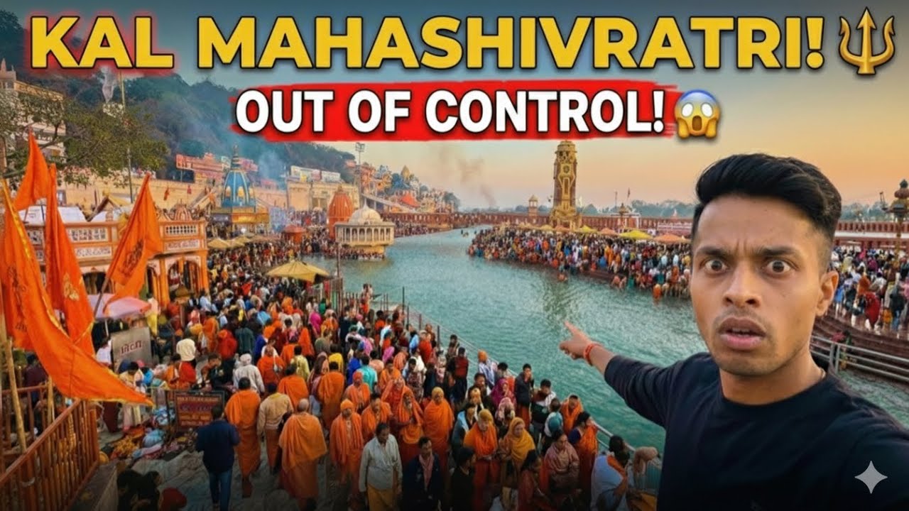 KAL Mahashivratri 🔱 Har Ki Pauri FULL! 😱 Vishnu Ghat Se Aisa Haal…