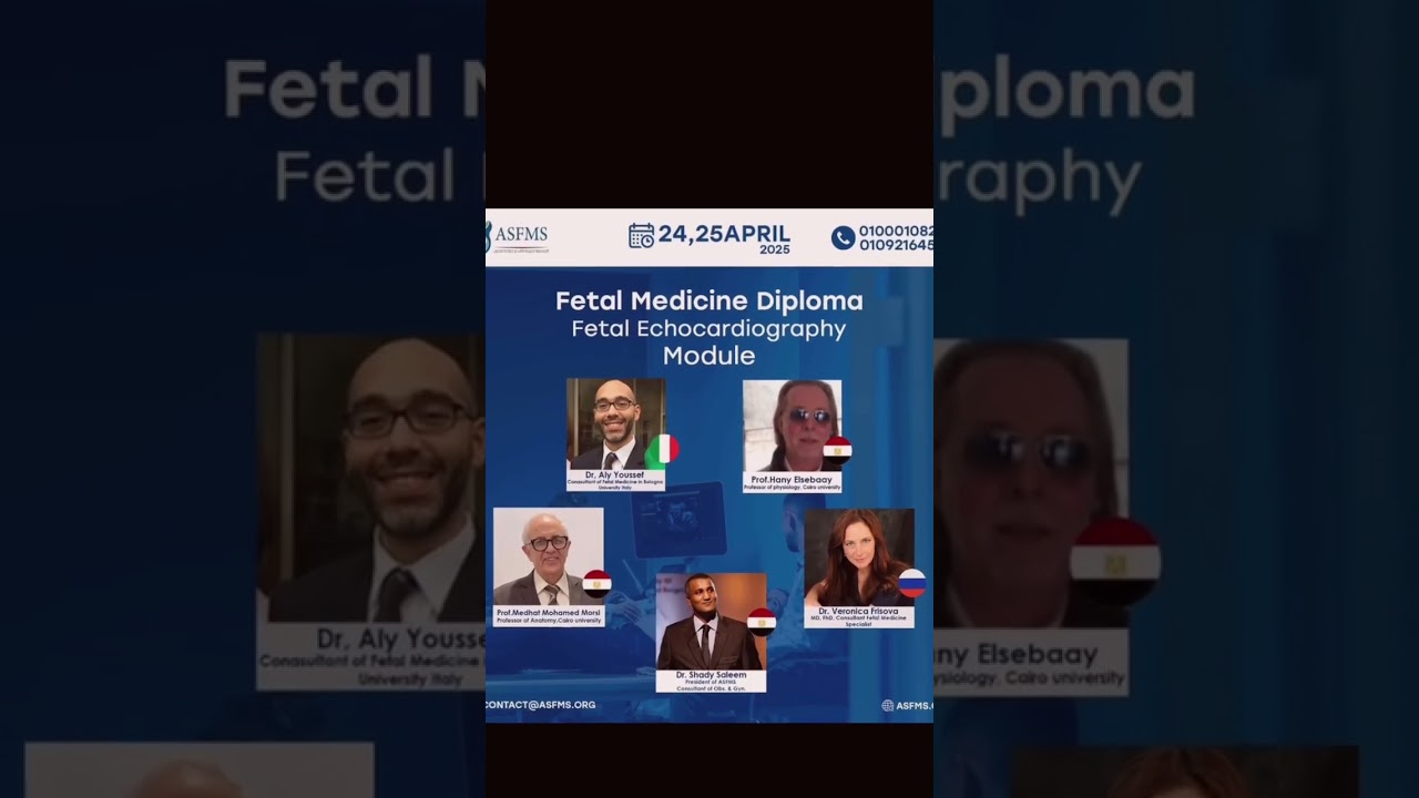 fetal medicine diploma Asfms Arab Society of Fetal medicine and surgery