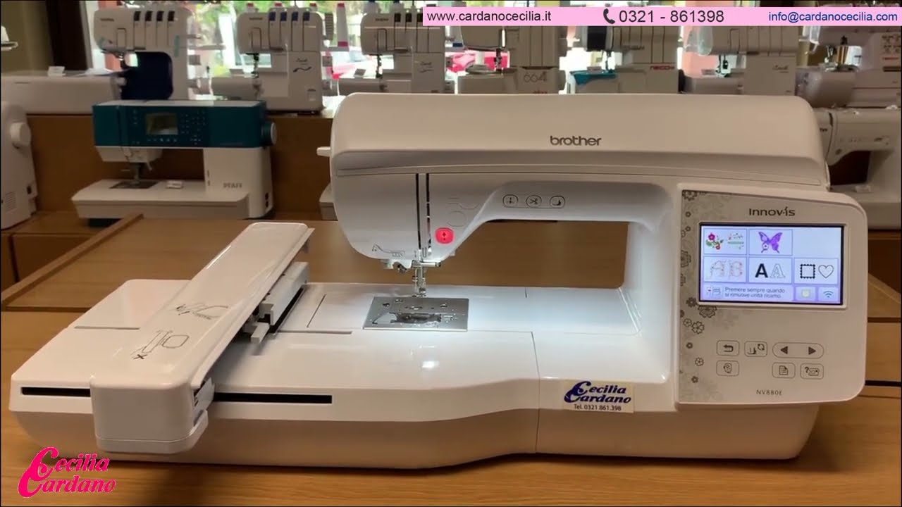 Tutorial Macchina ricamatrice Brother Innovis NV880E + Creazione Pizzi