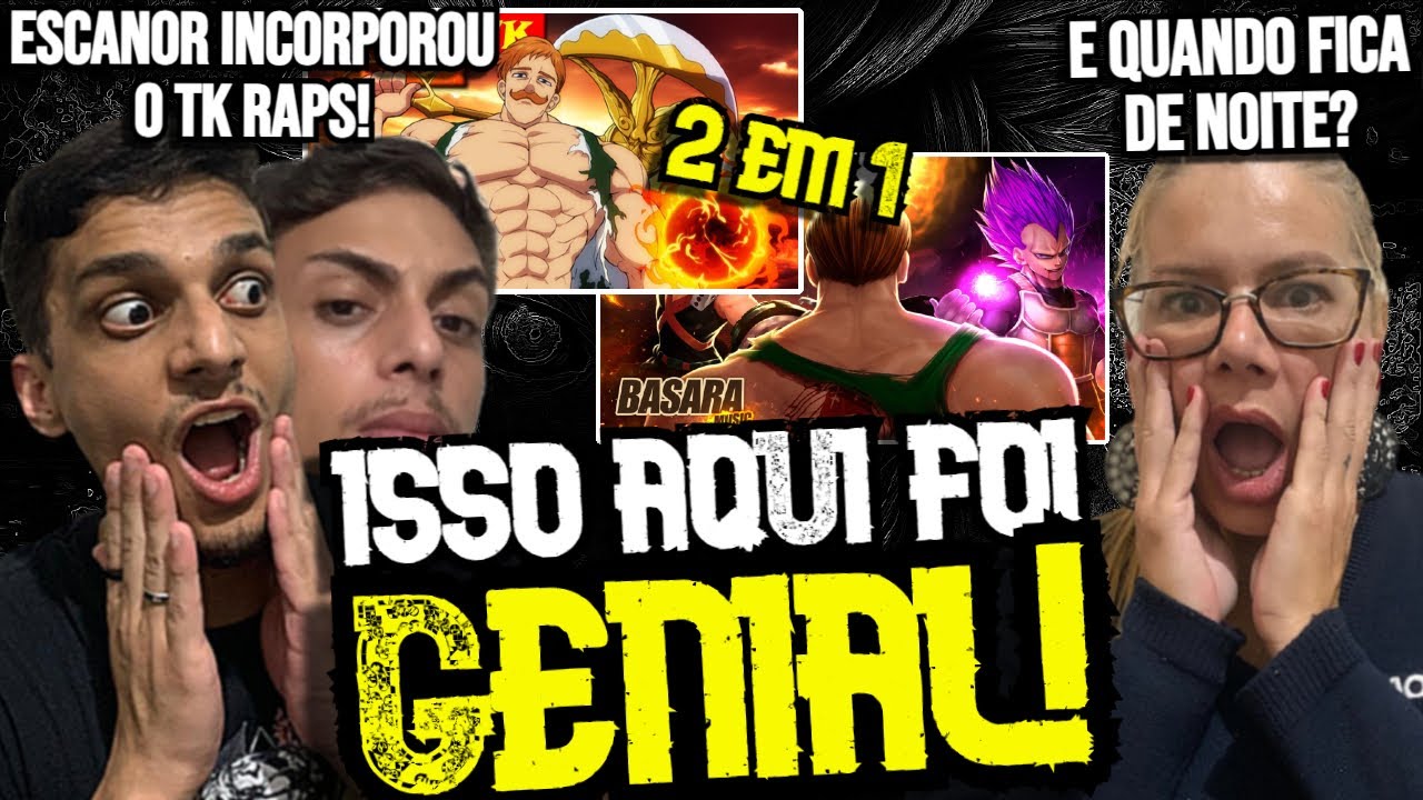REACT | 2 EM 1 | Rap do Escanor e DISStaque | TK RAPS e Basara