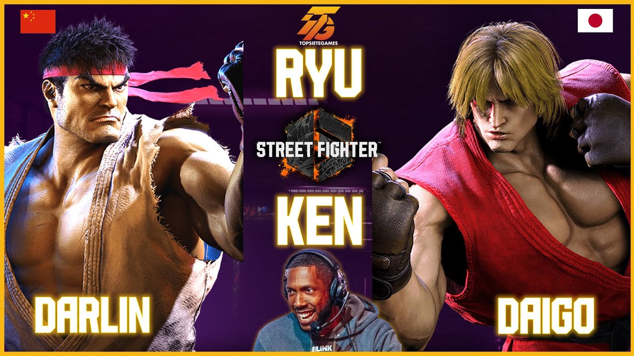 SF6➣ DAIGO VS DARLIN - KEN vs RYU - DjOn6 Comentando【Street Fighter 6】