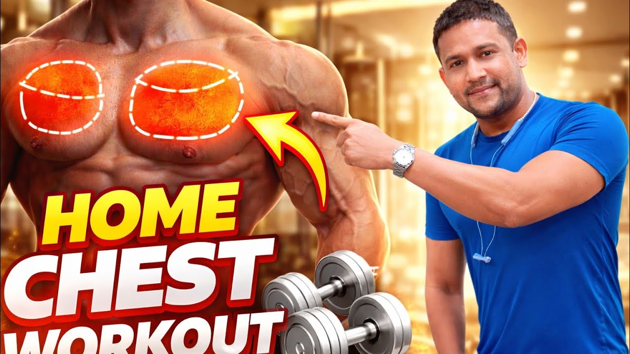 Chest workout at home | No Equipment |Upper chest, Middle chest, Lower chest.