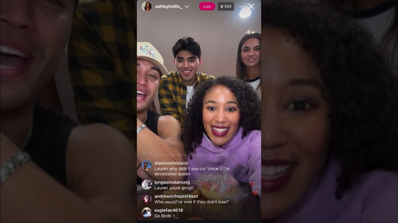 Ashley Hollis 1st IG Live as Big Brother 27 winner w/Zach, Adrian, Amy, Zae & Lauren 09-29-25 #bb27