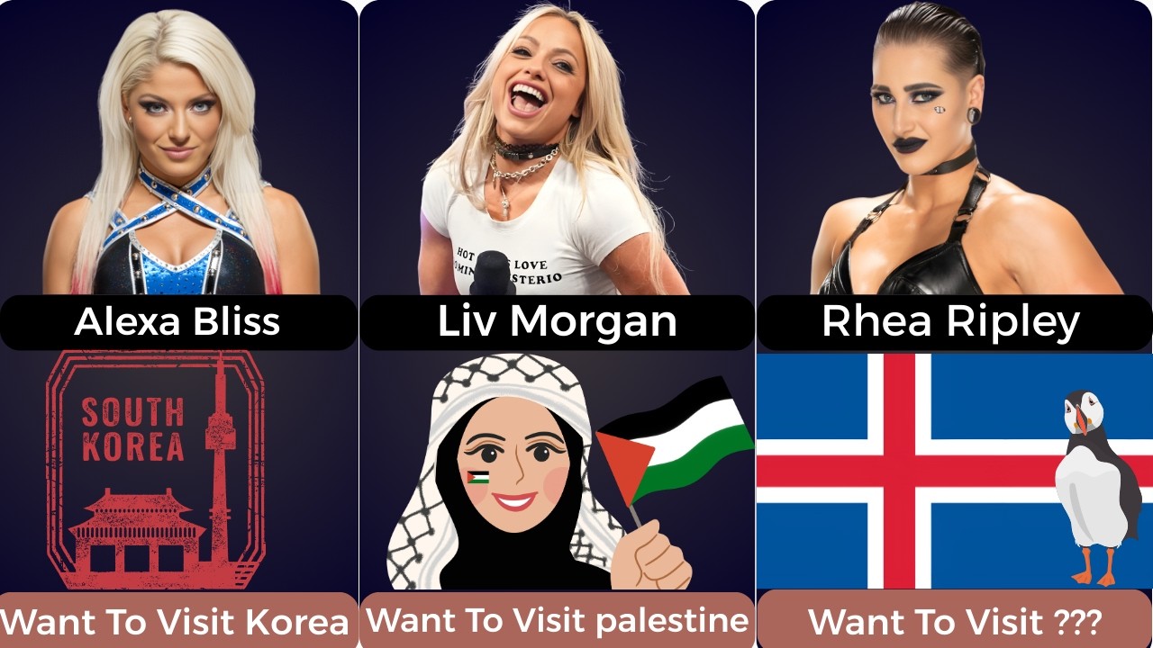 WWE Female Wrestlers And Their Favorite Countries To Visit