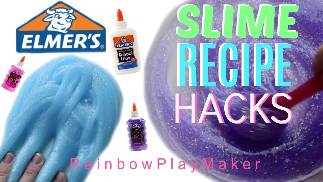 TESTING ELMER'S SLIME RECIPE HACKS!!  MAKE PERFECT SLIME EVERY TIME!  KID FRIENDLY & NO BORAX!!!