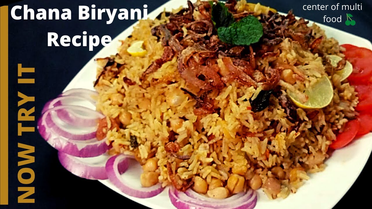 Chana Biryani Recipe ,cholay Biryani Pulao [NOW TRY IT]