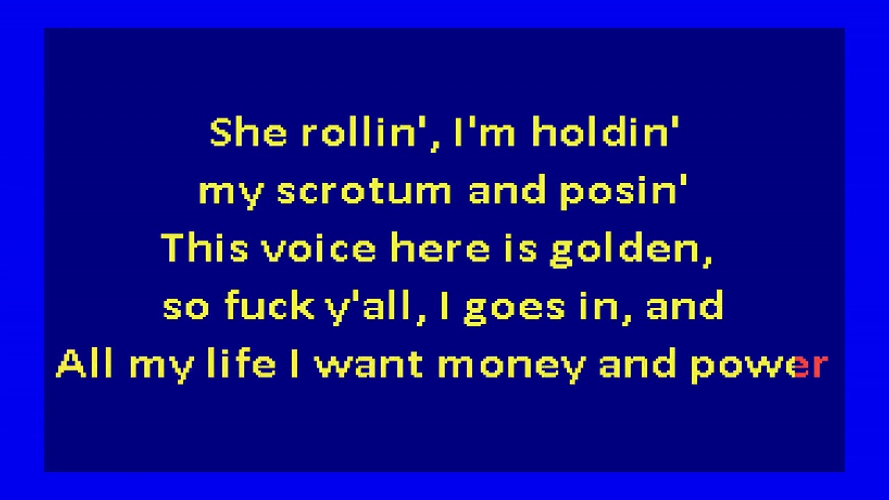 Kendrick Lamar  - Backseat Freestyle  (karaoke)
