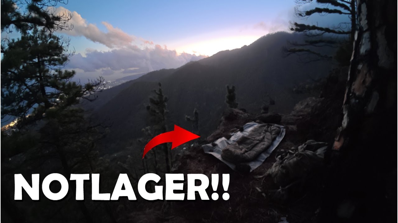 Allein im Sturm: Harter Aufstieg, Notlager und eine nasse Nacht auf 1300 M