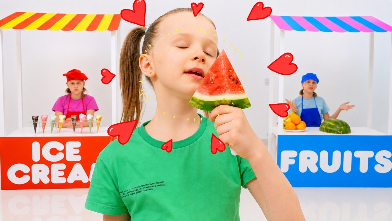 Fruit vs. Ice Cream &mdash; Stephi Learns About the Benefits of Healthy Food