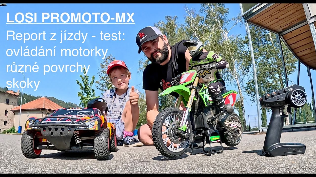 Losi Promoto-MX - reportáž z jízdy, seznamování se s motorkou a test [4K]