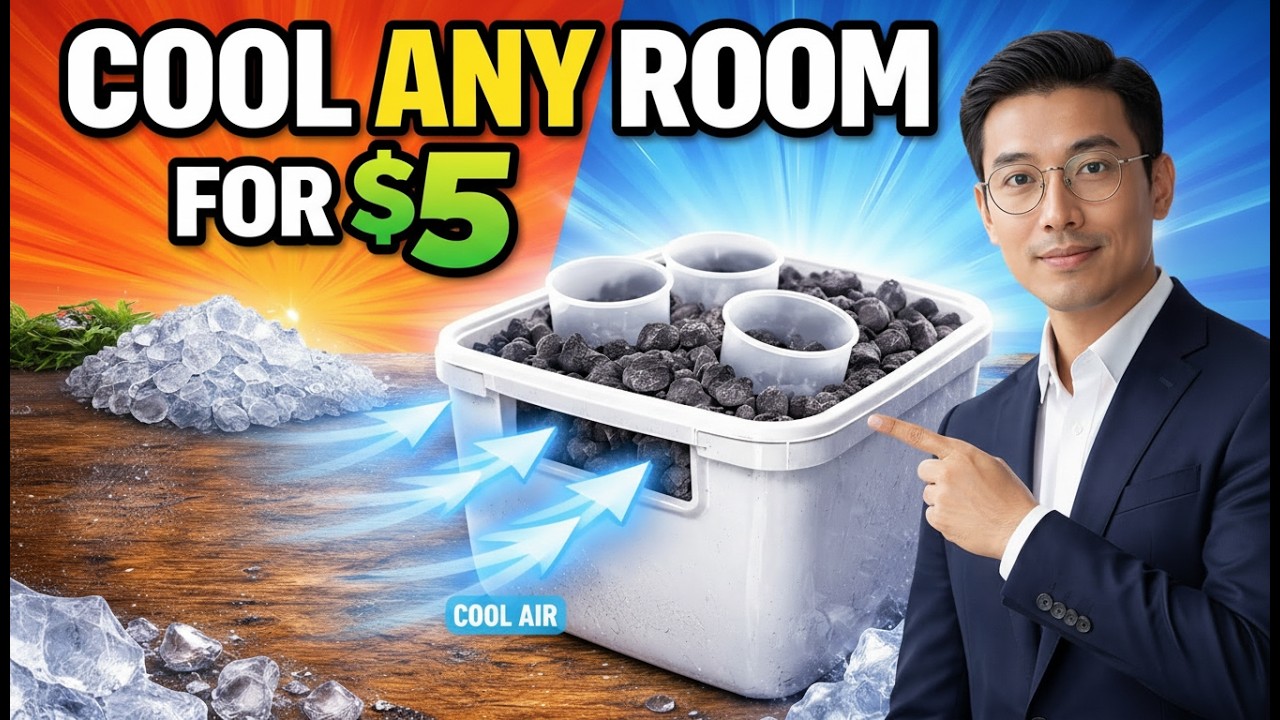 Cool a Room for $5 FOREVER - No Electricity, No AC