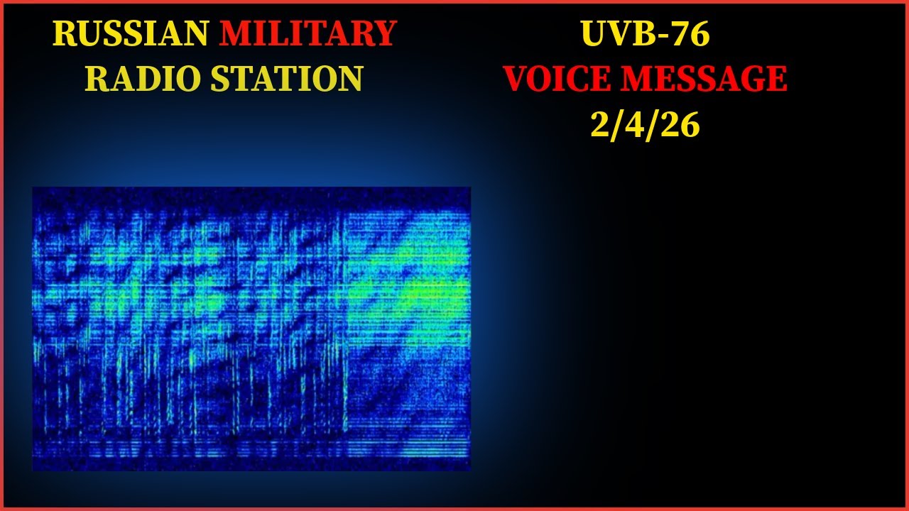 UVB-76/The buzzer voice message, 2/4/26, (4625khz)