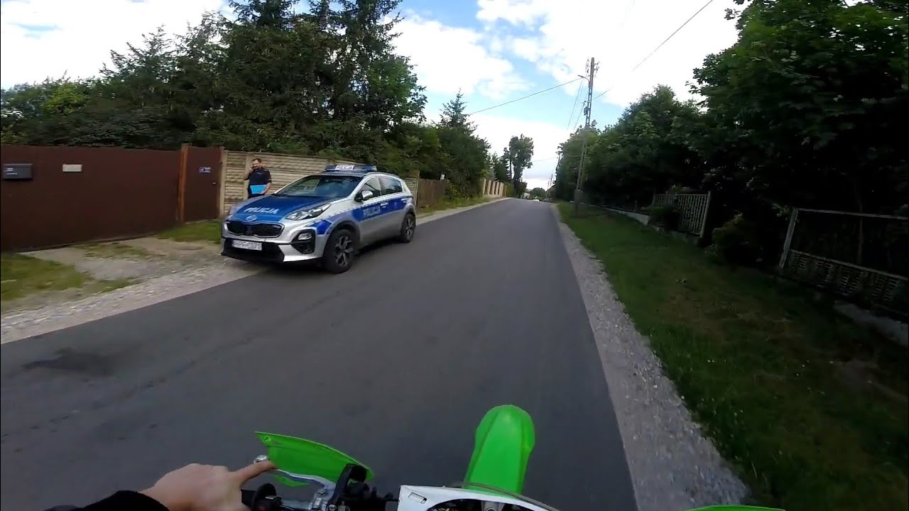 ucieczka przed policja KXF450