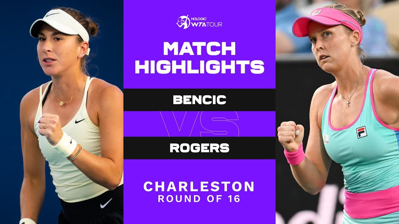 Belinda Bencic vs. Shelby Rogers | 2023 Charleston Round of 16 | WTA Match Highlights