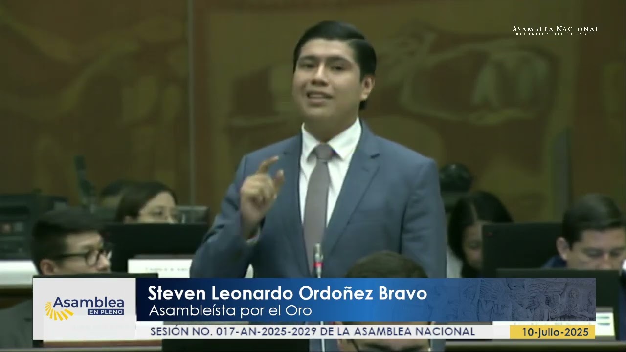 Asambleísta Steven Ordóñez - Sesión 017 - #LeyÁreasProtegidas