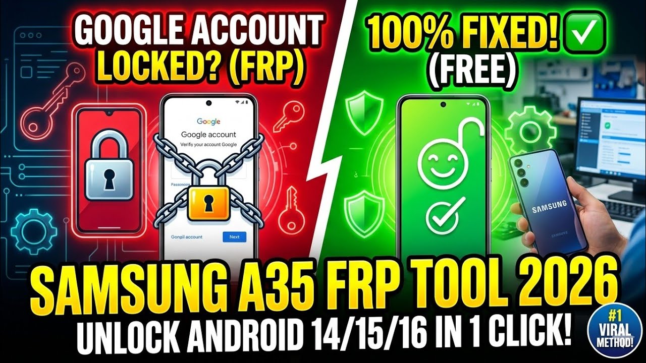 Samsung Frp bypass 2026 | samsung galaxy Android 15 Frp bypass Android 16 Frp Bypass Free Tool 🔥
