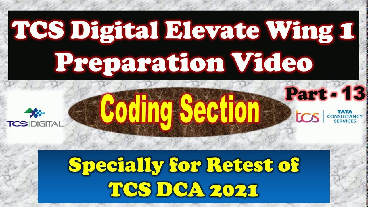 coding questions for tcs digital | tcs digital capability assessment 2021 coding questions |