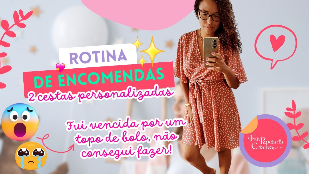 Fiz duas cestas e quase não entreguei um topo de bolo #papelariacriativa #topodebolo #lembrancinhas