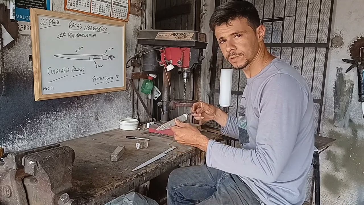 Fabricação de uma Faca Nordestina.(passo a passo)