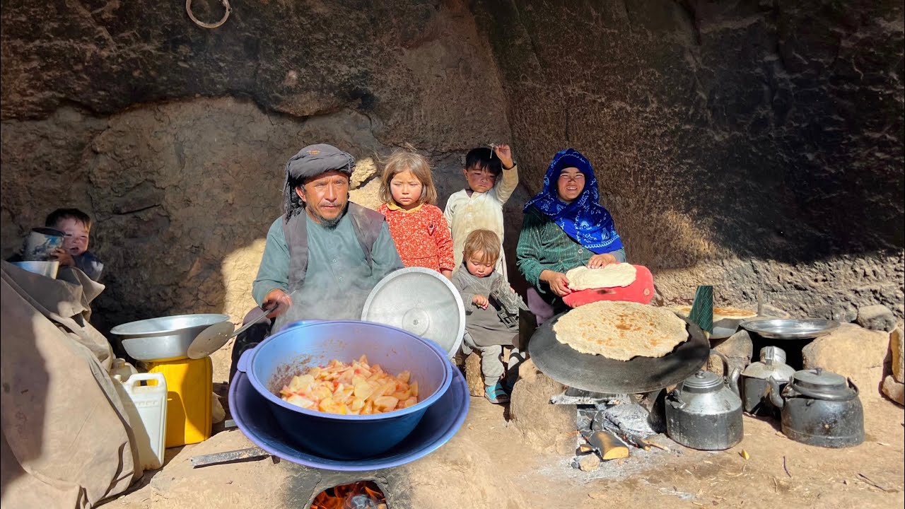 Potato Stew in Traditional Rustic Style An Authentic Taste from Nature | Village Life of Afghanistan